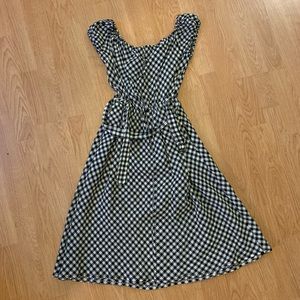 Max Studio Black and White Gingham Dress